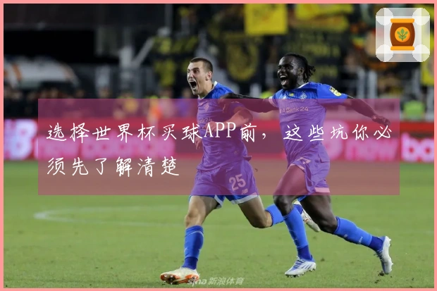 选择世界杯买球APP前，这些坑你必须先了解清楚